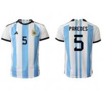Maglie da calcio Argentina Leandro Paredes #5 Prima Maglia Mondiali 2022 Manica Corta